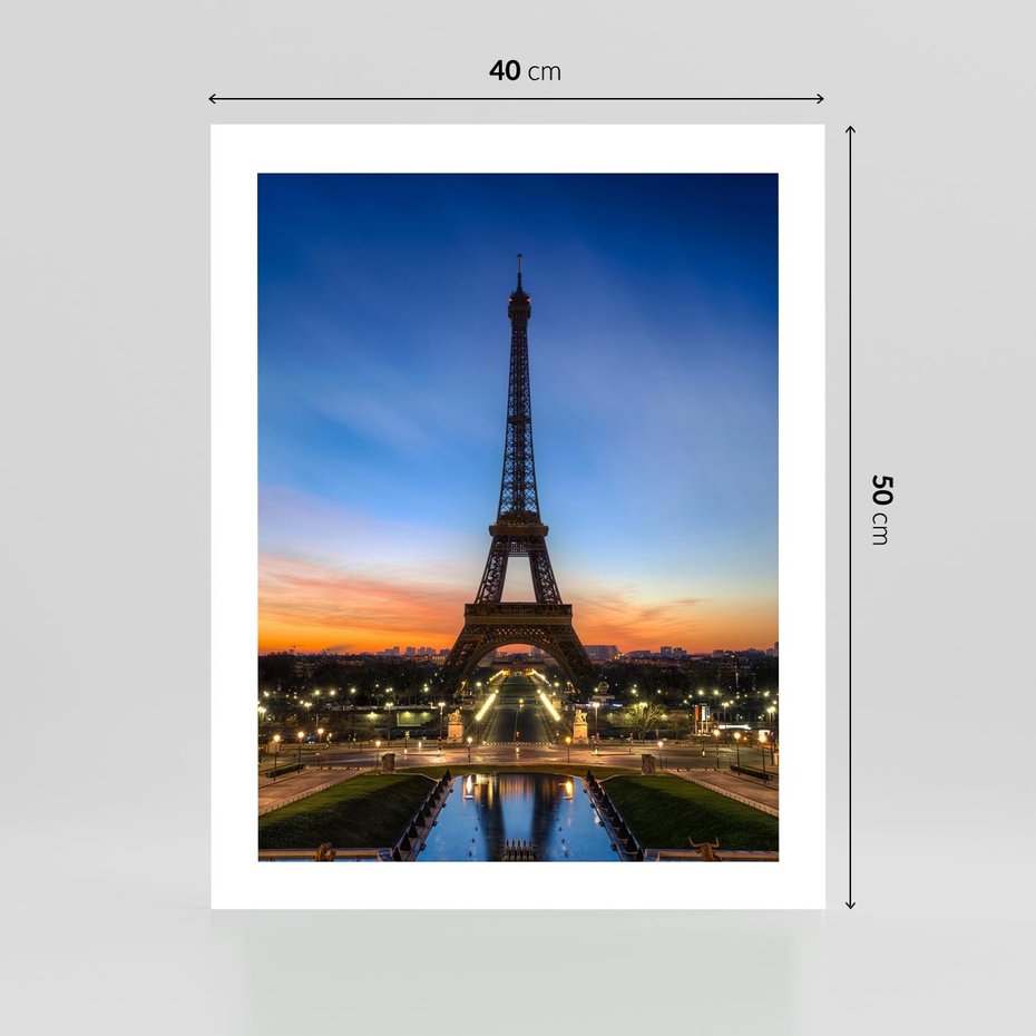 Plakat bez ramy 40x50 - Wieża Eiffla w Innej Odsłonie - wieża, Eiffla