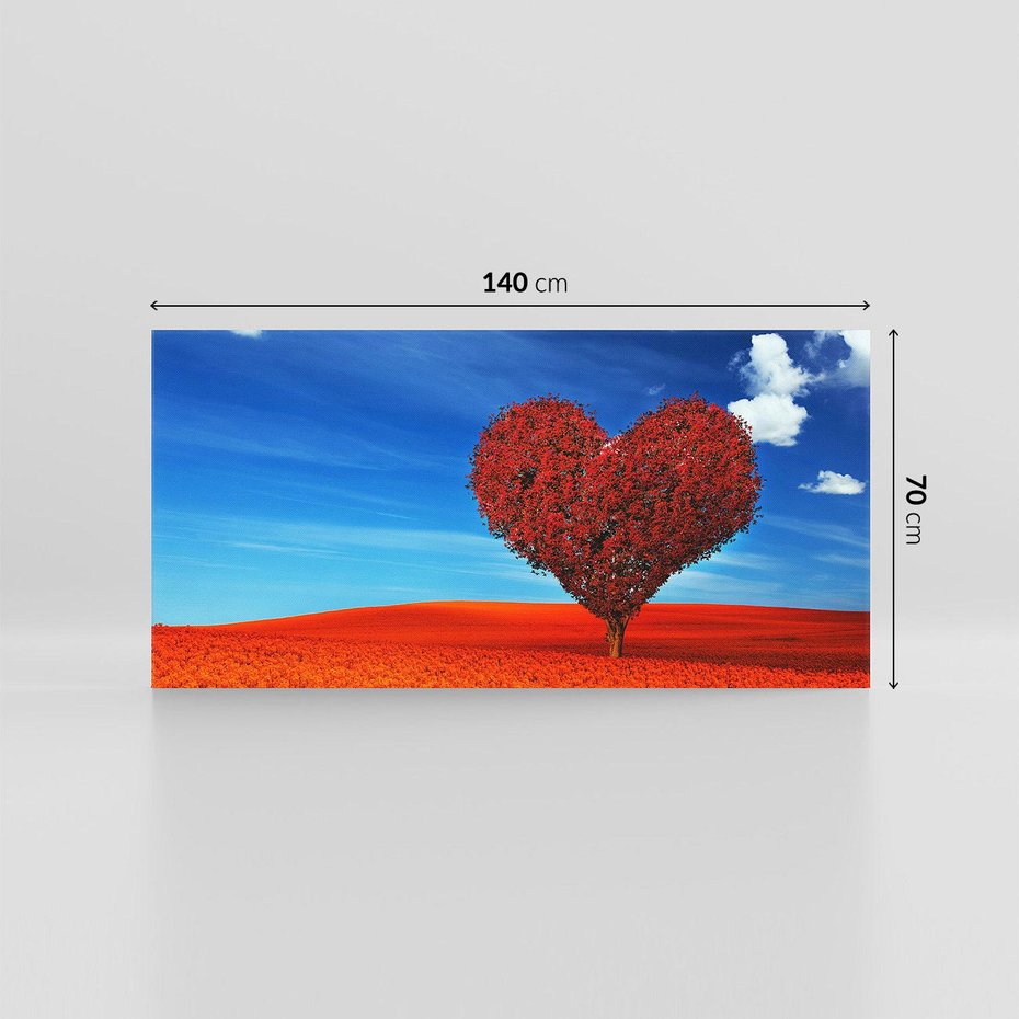 Obraz na płótnie 140x70 - Drzewo serca: Połączenie z niebem - drzewo, serce