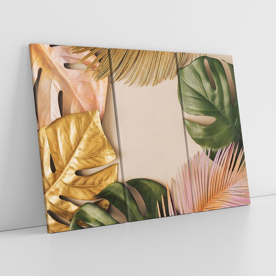 Obraz na płótnie 120x80 - Monstera Liście Kwiat - monstera, liście