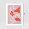 Plakat bez ramy 30x40 - Kwiatowa Kreatywność - nowoczesny plakat, roślinne motywy
