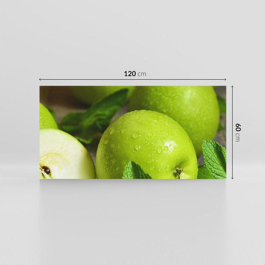 Obraz na płótnie 120x60 - Jabłkowa kolorystyka - jabłka, owoce