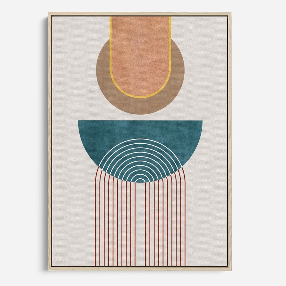 Obraz w ramie 70x100 - Odkrywanie duszy w farbach - kwiaty, pastelowe kolory - rama drewno