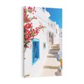 Obraz na płótnie 70x100 - Piękno miasta nad morzem - Grecja, uliczka