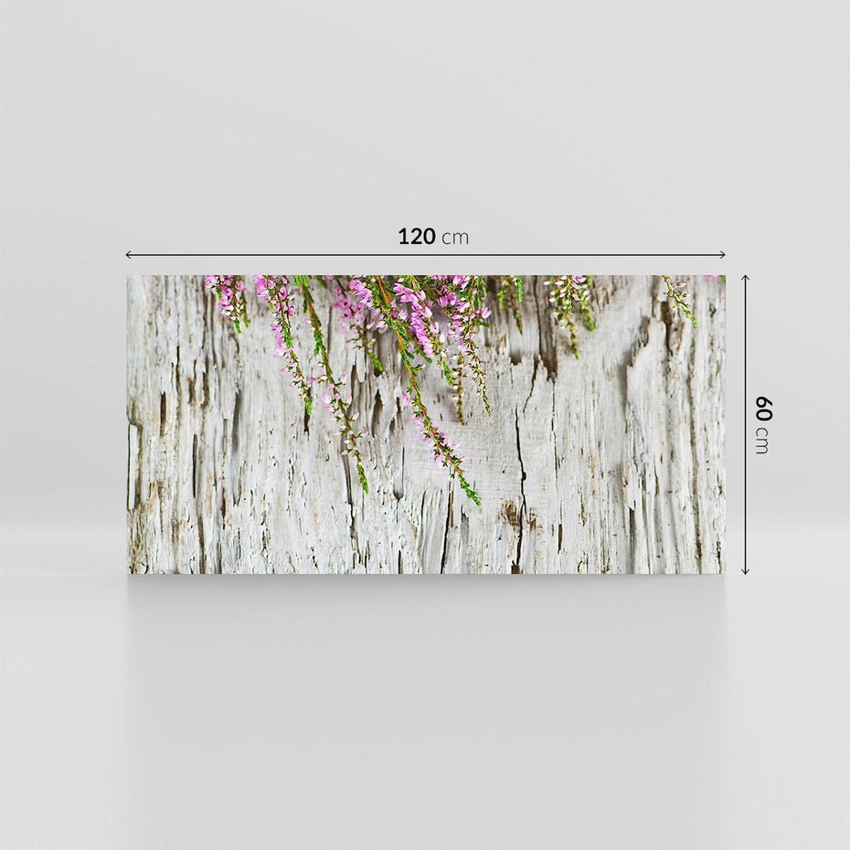 Obraz na płótnie 120x60 - Fioletowe Wrzosy - wrzosy, fiolet