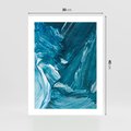 Plakat bez ramy 30x40 - Wyrazista abstrakcja w akwareli - abstrakcja, akwarela
