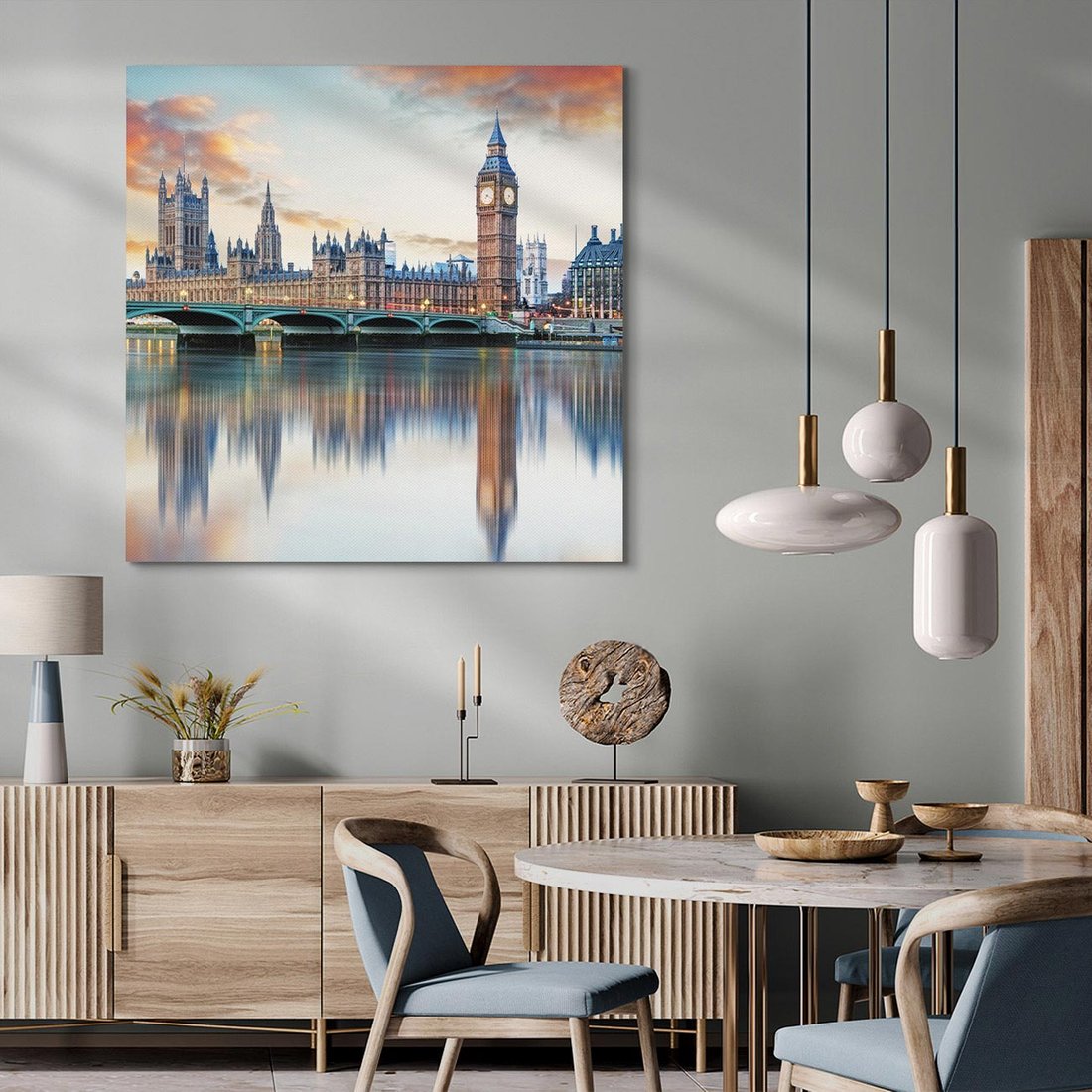 Obraz na płótnie 70x70 - ikona Big Benu - Londyn, Big Ben