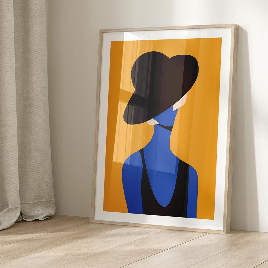 Plakat w ramie 30x40 - Zaklęte Zniknięcie - sztuka nowoczesna, plakat - rama drewno