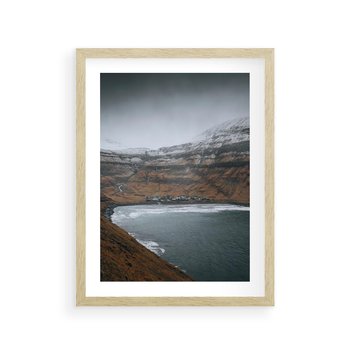 Plakat w ramie 50x70 - Spektakularna Przyroda - fiordy, Norwegia - rama drewno