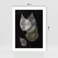 Plakat bez ramy 30x40 - Mroczne Złudzenia - abstrakcyjne liście, mroczna atmosfera