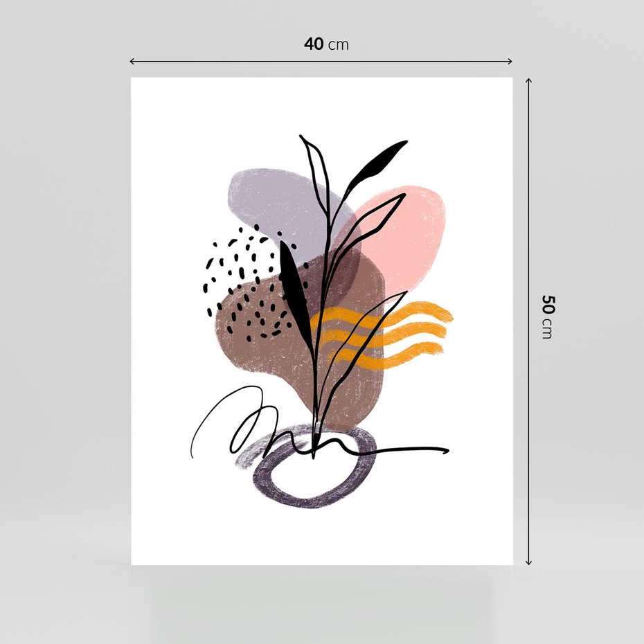 Plakat bez ramy 40x50 - Bezgraniczne Impulsy - abstrakcja, sztuka nowoczesna