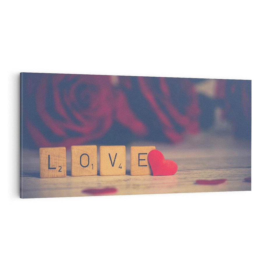 Obraz na płótnie 120x60 - Love - Sercem Do Ciebie - love, serce
