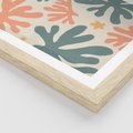 Plakat w ramie 50x70 - Boho Wybuch - boho formy, kształty - rama drewno