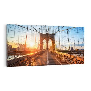 Obraz na płótnie 100x50 - Mosty Manhattanu - most, Nowy Jork