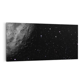 Obraz na płótnie 120x60 - Nocne opowieści księżycowe - księżyc, kosmos