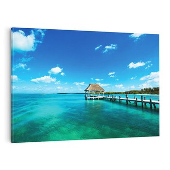 Obraz na płótnie 70x50 - Lazur na Plaży - plaża, lazur