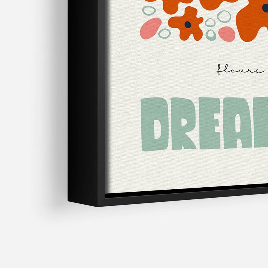 Obraz w ramie 50x70 - Abstrakcyjne Spektrum - kwiaty, abstrakcja - rama czarna