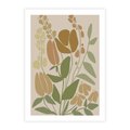 Plakat bez ramy 30x40 - Beżowo i Roślinnie - nowoczesny plakat, roślinność