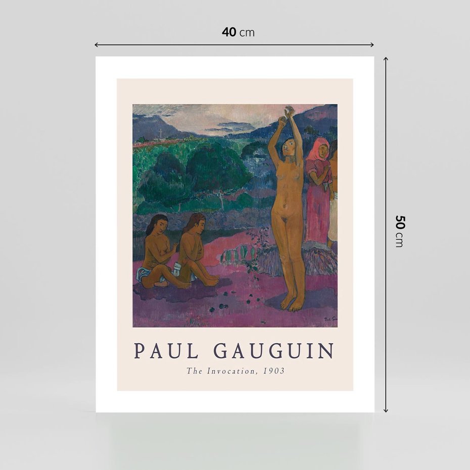 Plakat bez ramy 40x50 - Reprodukcja Gauguina: Sztuka Egzotyczna na Plakacie - paul gauguin, plakat