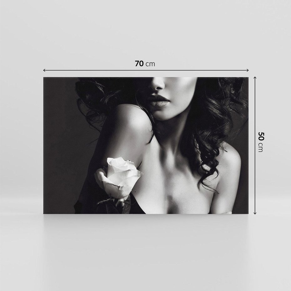 Obraz na płótnie 70x50 - Piękno kobiecego aktu uchwycone - kobieta, akt