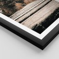 Plakat w ramie 50x70 - Fotografia w Ciepłych Barwach - odcienie brązu, fotografia - rama czarna