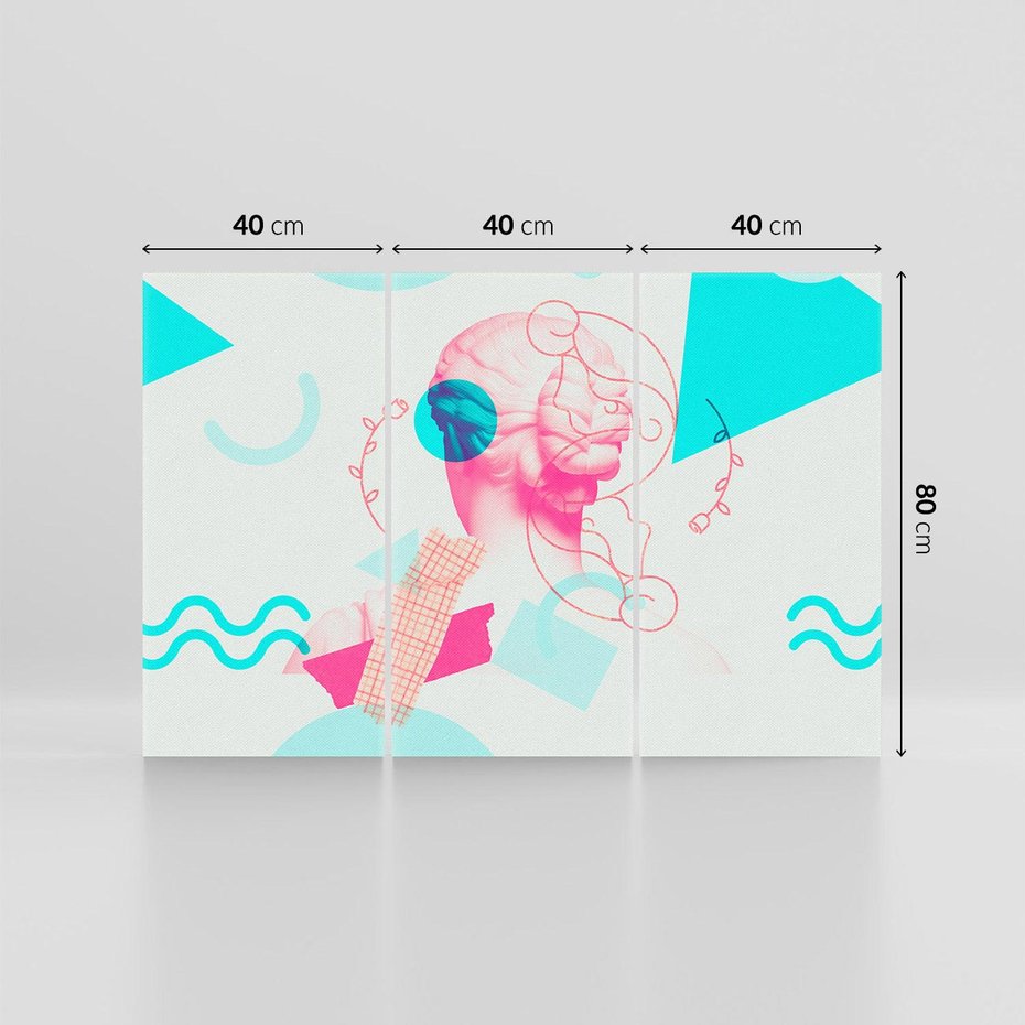 Obraz na płótnie 120x80 - Sztuka w Różach - nowoczesna sztuka, kolaż ze zdjęć