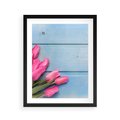 Plakat w ramie 40x50 - Piękno w pełnym rozkwicie - kwiaty, tulipany - rama czarna