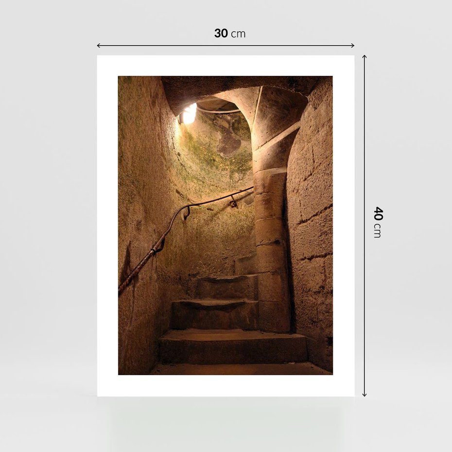 Plakat bez ramy 30x40 - Perspektywa uliczki - uliczka, perspektywa