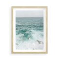 Plakat w ramie 50x70 - Wzburzony Żywioł - morze, ocean - rama drewno