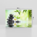 Obraz na płótnie 100x70 - SPA: Relaksująca woda i kamienie - SPA, woda