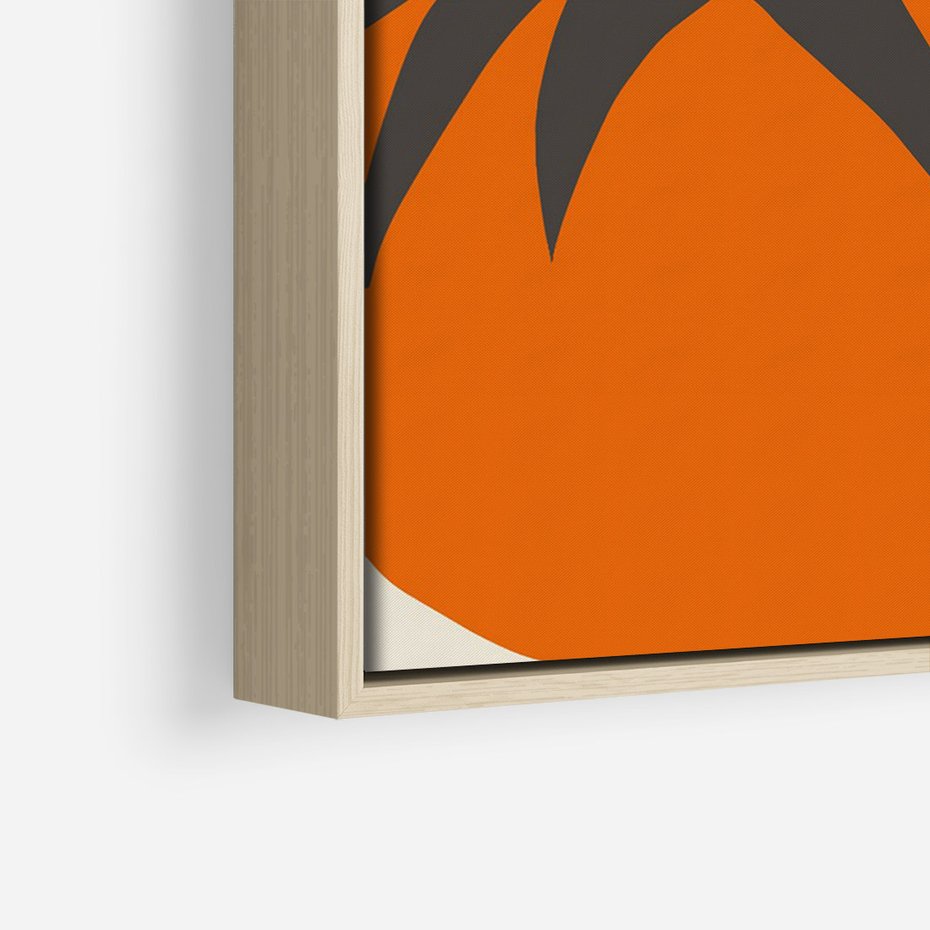 Obraz w ramie 80x120 - Jadalne Kształty - nowoczesny plakat do kuchni, pomidory - rama drewno