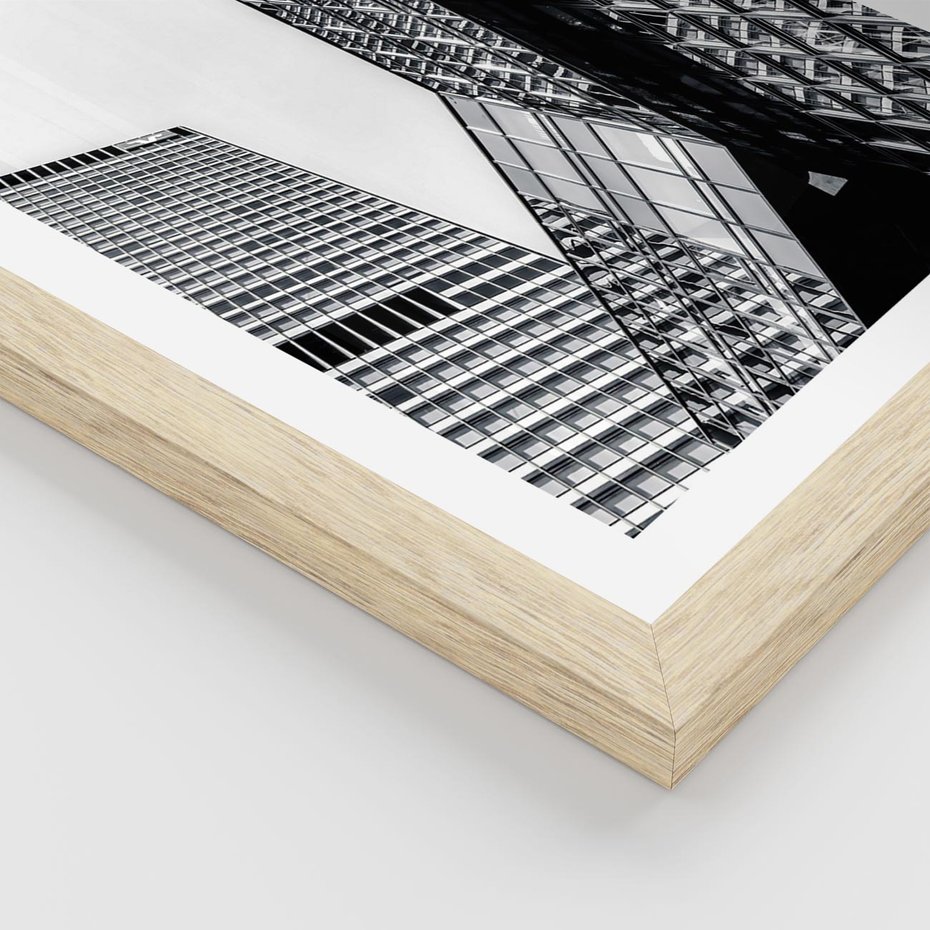 Plakat w ramie 50x70 - Fotografia Wieżowców - architektura, budynki - rama drewno
