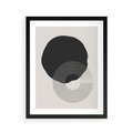 Plakat w ramie 40x50 - Migotliwa Opowieść - abstrakcyjna kompozycja, okręgi - rama czarna