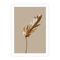 Plakat bez ramy 21x30 - Piękno w Detalu - złoty, liść