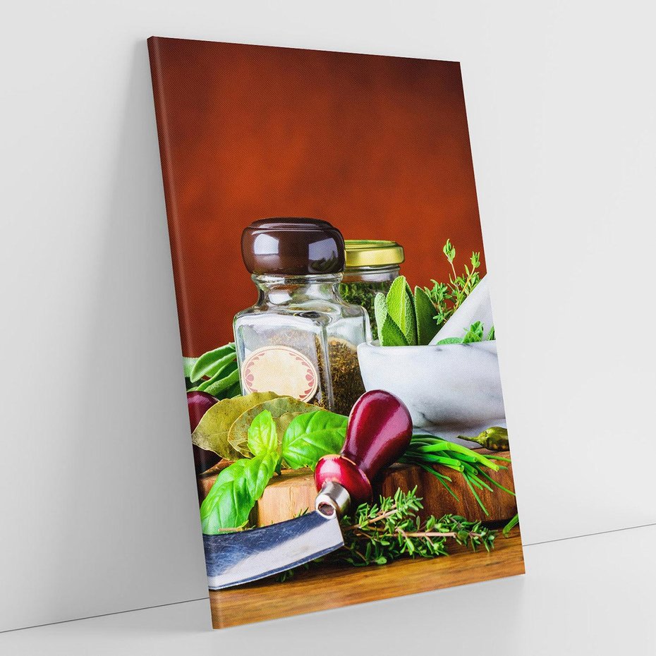 Obraz na płótnie 70x100 - Kulinarna przygoda - do kuchni, przyprawy