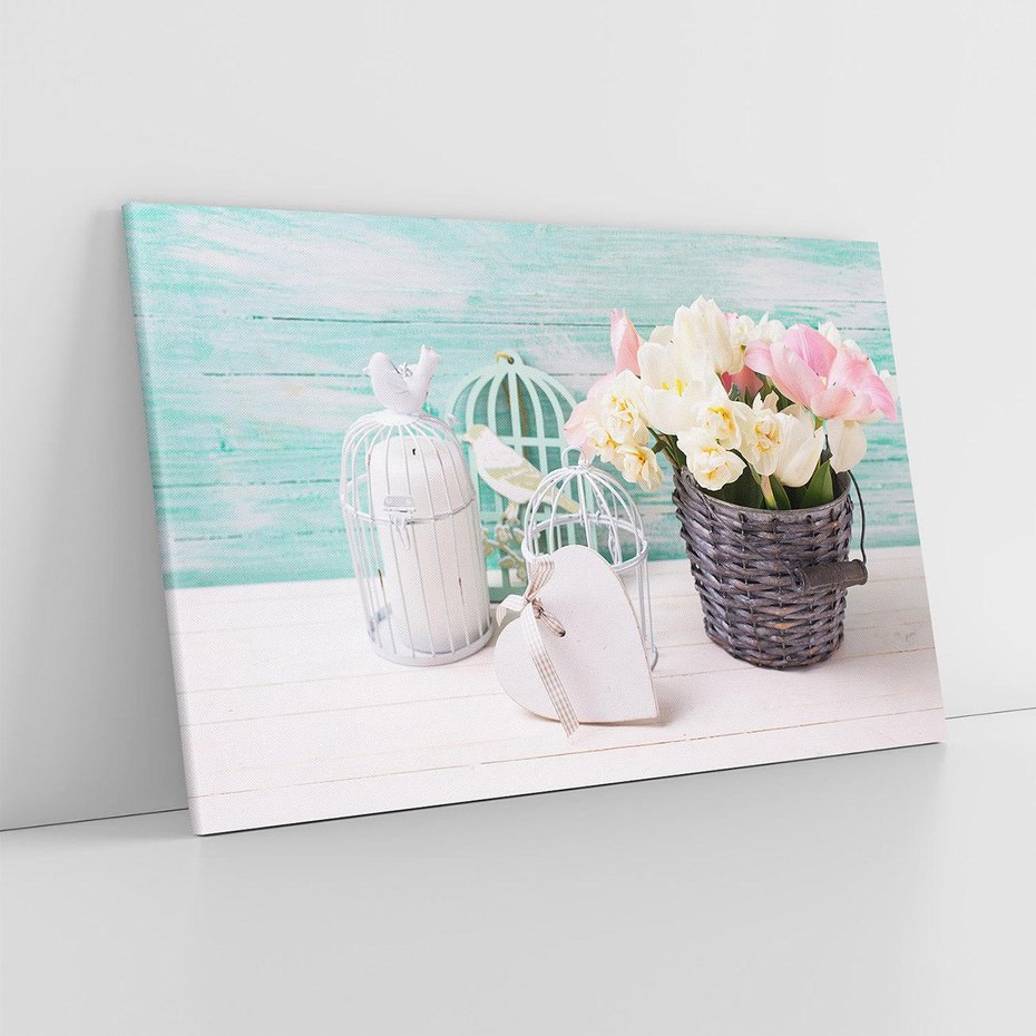 Obraz na płótnie 120x80 - Płatki Pełne Kolorów - kwiaty