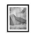 Plakat w ramie 40x50 - Geometryczna harmonia sztuki - geometria, sztuka - rama czarna