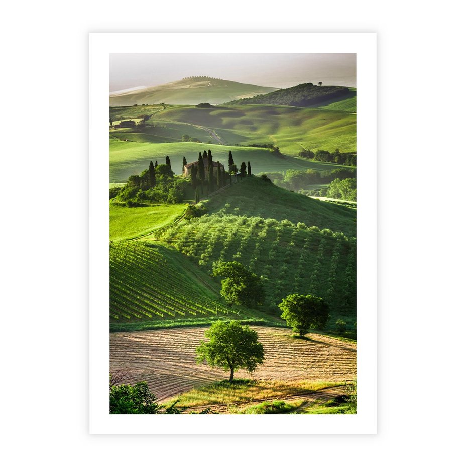Plakat bez ramy 30x40 - Pejzaż Widoczek - widoczek, pejzaż