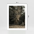 Plakat bez ramy 30x40 - Dom w Lesie - chatka w lesie, górski domek