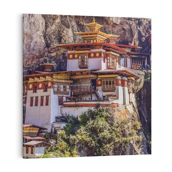 Obraz na płótnie 30x30 - Architektura Azji: Harmonia i Majestat - architektura, Azja