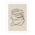 Plakat bez ramy 50x70 - Bezczasowe Kontury - abstrakcyjne linie, zaplątane