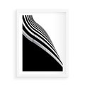 Plakat w ramie 50x70 - Architektoniczna Fala - architektura, falowany budynek - rama biała