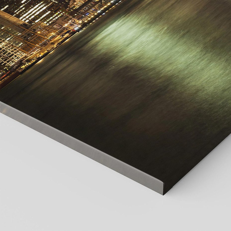 Obraz na płótnie 80x120 - Nowy Jork nocą - New York, Nowy