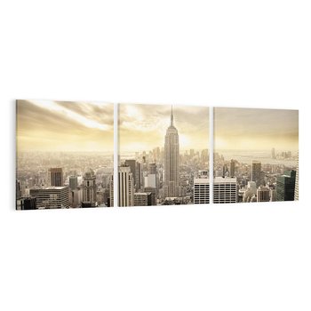Obraz na płótnie 150x50 - Magia Manhattanu: miasto, które nigdy nie śpi - Manhattan, NY