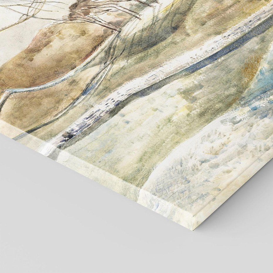 Obraz na płótnie 70x70 - Moonrise over Cleeve Hill (1945), Paul Nash - Reprodukcja - reprodukcja, obraz na płótnie