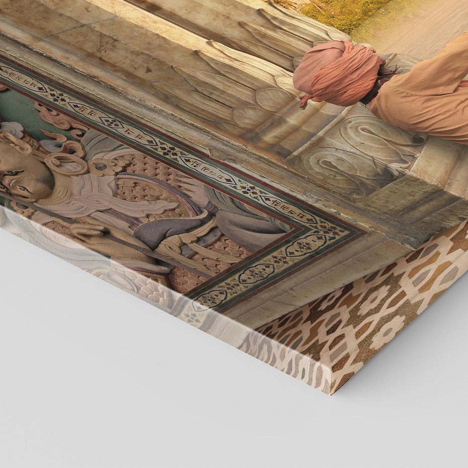 Obraz na płótnie 120x80 - Duch Indyjskiej Yogi - Indie, Azja