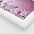 Plakat w ramie 50x70 - Relaksujące Piękno - kwiaty, orchidea - rama biała