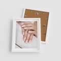 Plakat w ramie 40x50 - Piękno manicure - manicure, paznokcie - rama biała