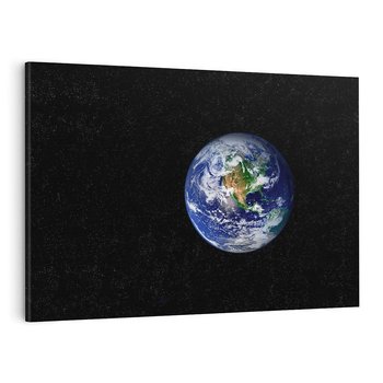 Obraz na płótnie 120x80 - Magiczne kosmiczne krajobrazy: ziemia i gwiazdy - kosmos, ziemia