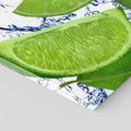 Obraz na płótnie 70x50 - Świeże limonki - limonki, woda