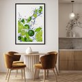 Plakat w ramie 40x50 - Cytrusowa Świeżość - limonki, cytryny - rama czarna